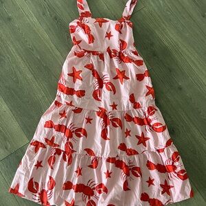 Red Lobster Print Dress